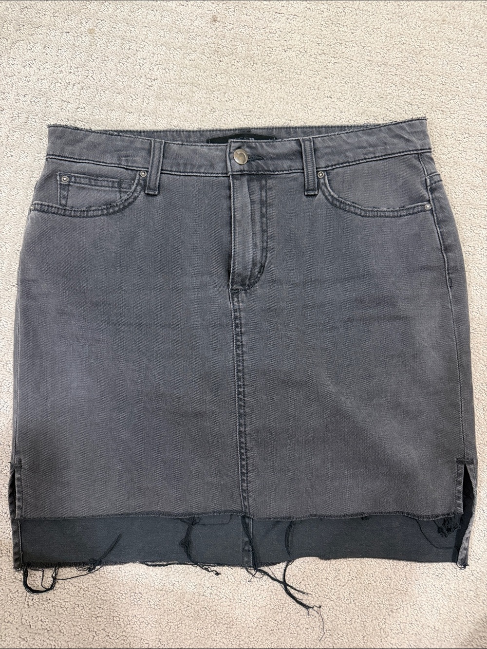 Joe's Jeans Charcoal Denim Mini Skirt size 30 used clean
